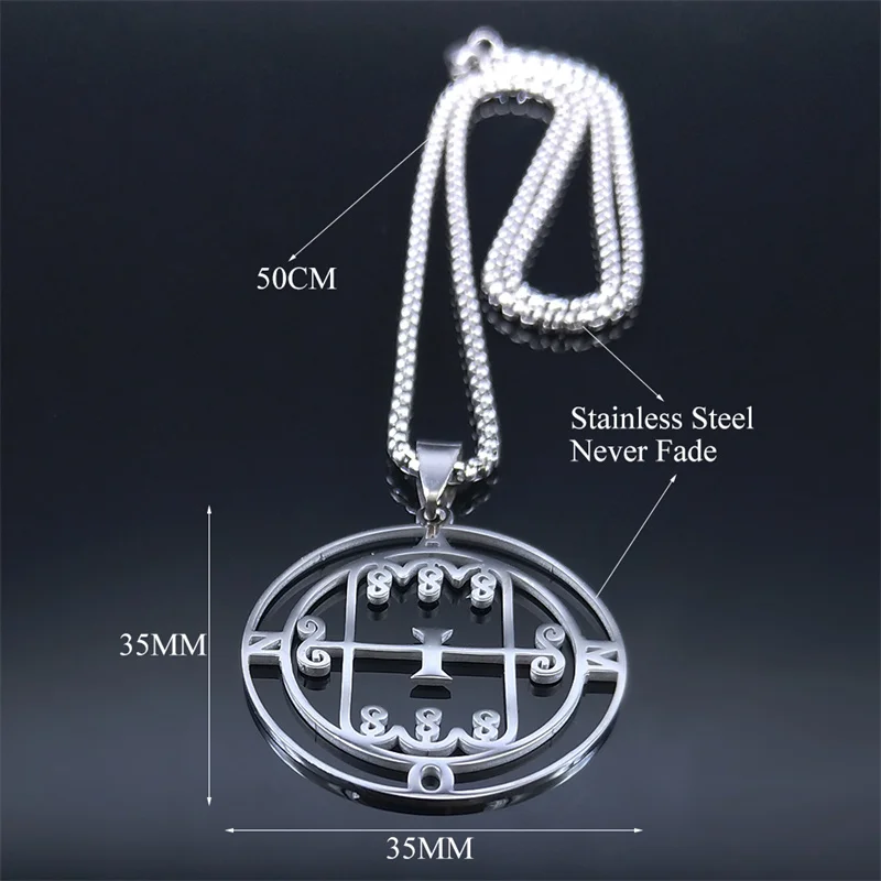 Коллекция 2022 года ожерелья Paimon sceal Sigil of Amon Seal сатана из нержавеющей стали