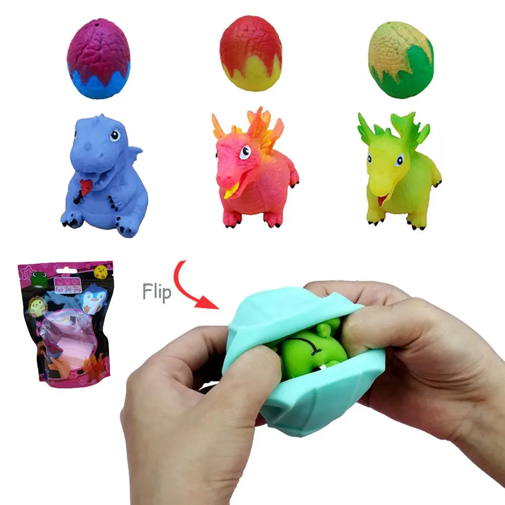 

Decompression Stress Relief Kid Gift Anti-stress Fidget Toy Children Toys Flip Gift Box Dinosaur Egg