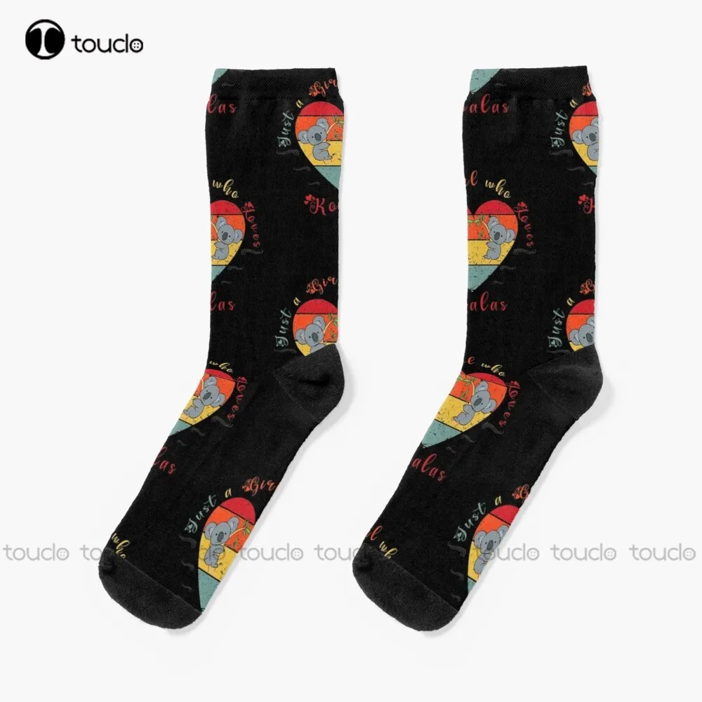 

Just A Girl Who Loves Koalas Socks Novelty Socks Personalized Custom Unisex Adult Teen Youth Socks Halloween Christmas Gift