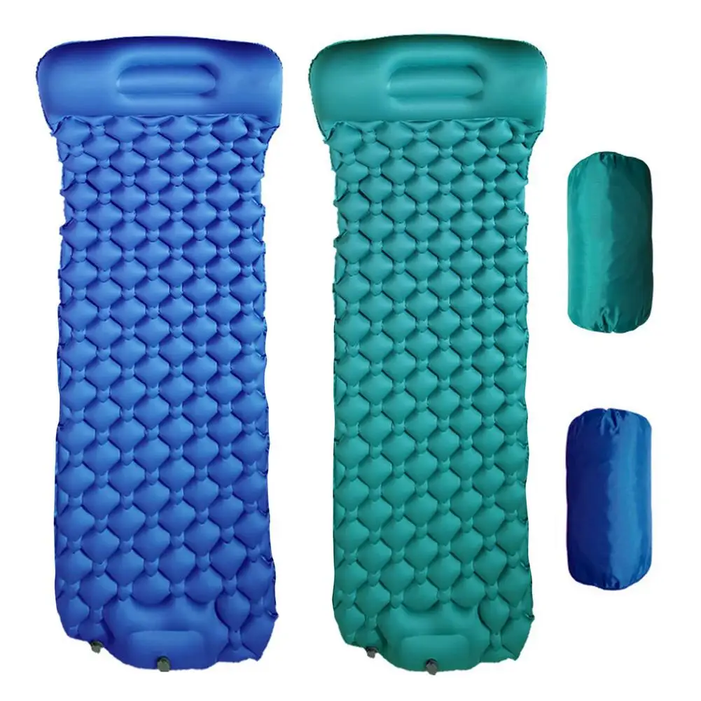

Outdoor Camping Sleeping Pad Inflatable Air Mattresses Outdoor Mat Furniture Bed Ultralight Cushion Pillow Hiking Trekking
