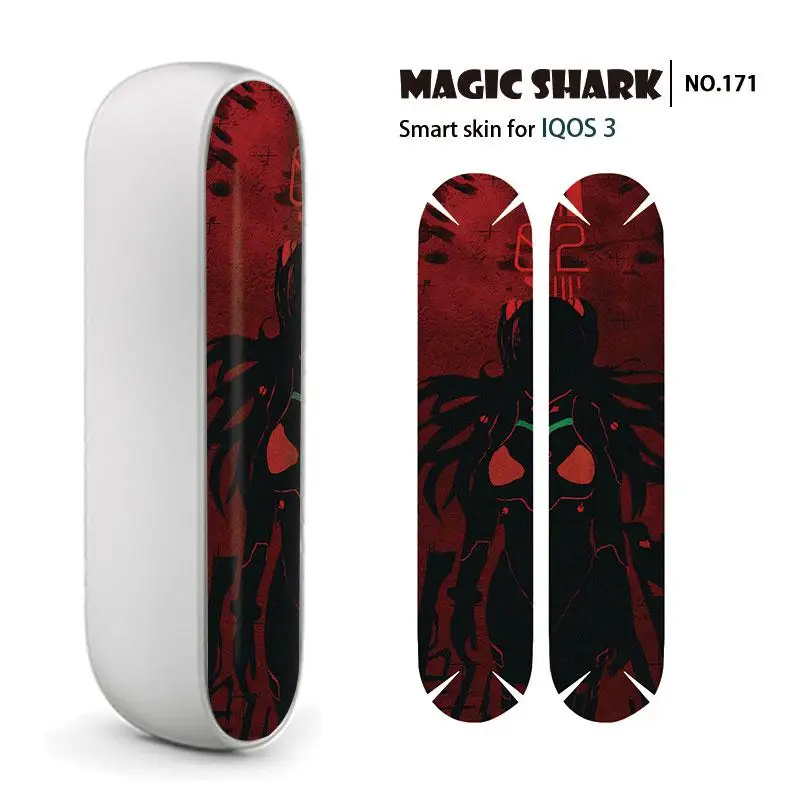 

Fashion 2.5D Bumpy Skull Dreamy Space Diamond Stone Case Cover Sticker for IQOS 3 3.0 E-Cigar