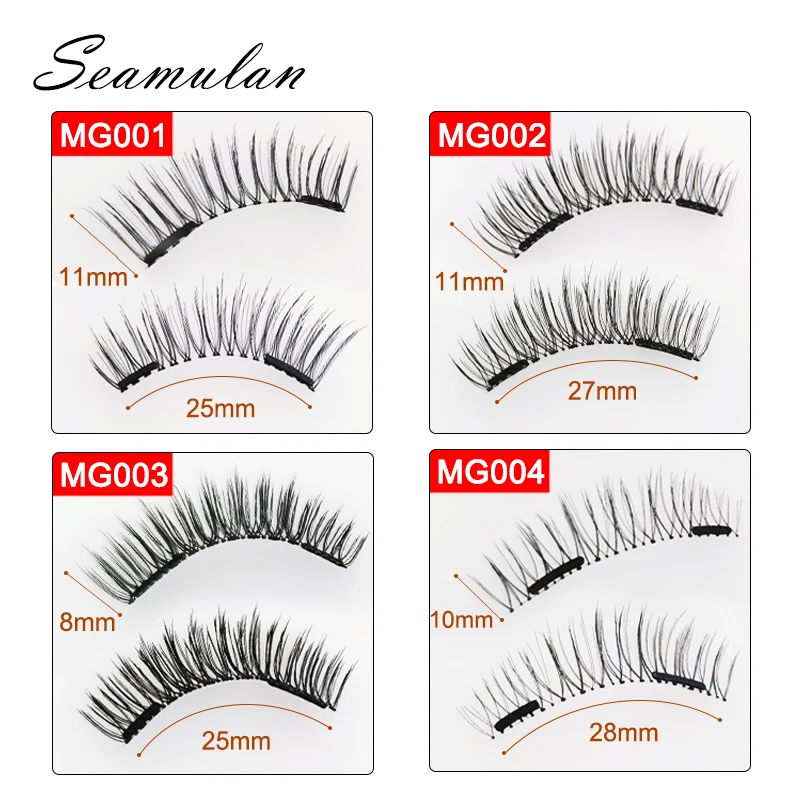 Новые 2 пары магнитных ресниц 3D накладные норковые магнит для Накладные