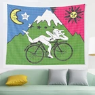 LSD Альберт Хофманн велосипедный день гобелен настенный астрологический гадания покрывало