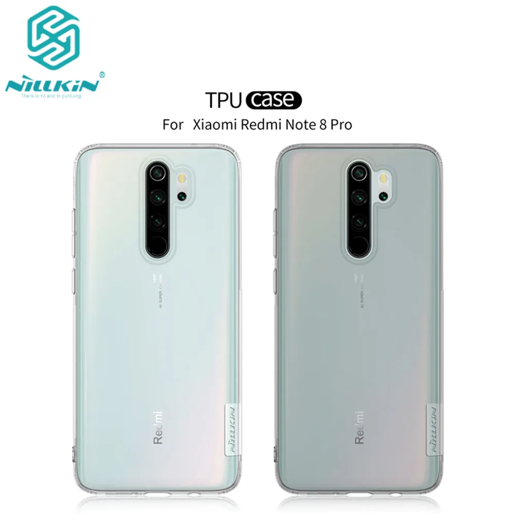 10 шт./лот чехол для телефона Xiaomi Redmi Note 8 Pro Nillkin Nature мягкий ТПУ чехол|Бамперы| |