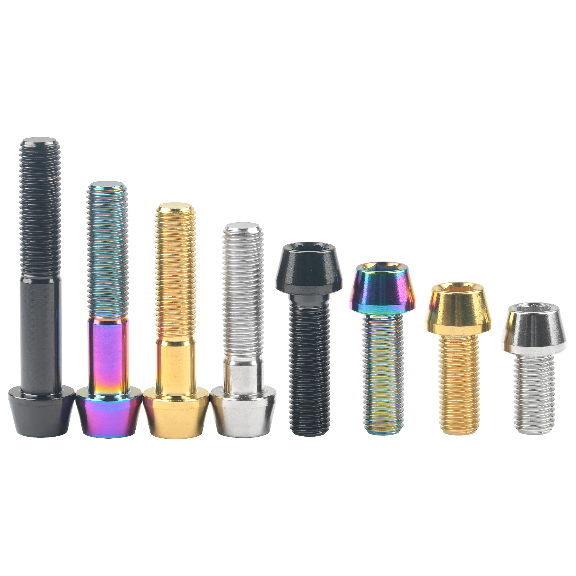 

Wanyifa Titanium Ti Bolts M10x55 60 70 80 85 100mm Pitch 1.25 1.5 Motorcycle Bicycle Screws 4 pcs