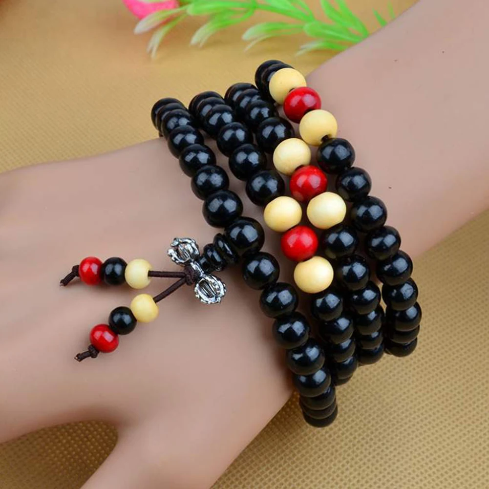 Новое поступление модный браслет натуральный эбонитовый 6 мм палисандр