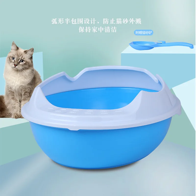 Товары для собак и кошек полузакрытый Овальный Кошачий наполнитель песочный