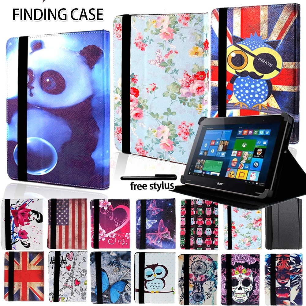 

Leather Stand Case for Acer Iconia One 7 B1/ 8 B1/ 10 B3 Shockproof Multicolor Folio Tablet + Stylus Tablet Accessories