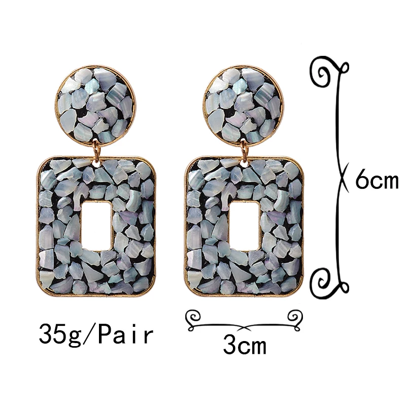 

Wholesale Fashion Geometric Metal Drop Earrings High-quality Handmade Earring Jewelry Accessories For Women