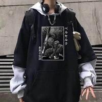 japanese anime berserk guts hoodies sweatshirt men women casual anime manga pullovers tops man gothic y2k autumn hoody