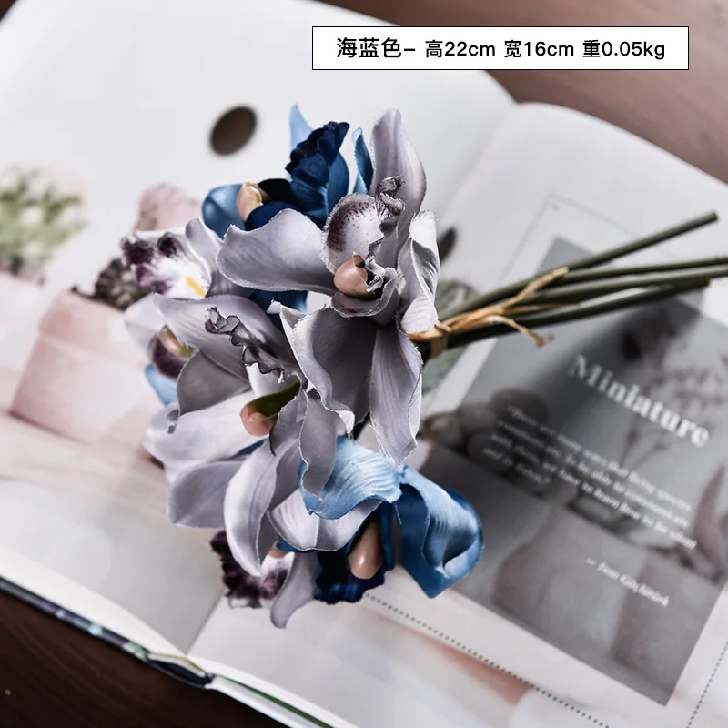 Простой искусственный букет артишока Орхидея искусство чайный стол обеденный