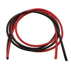1 м черный + 1 м красный 12-30 AWG силиконовый провод 1214161820 2224262830 AWG луженый медный Электрический провод сделай сам Соединительный кабель лампы