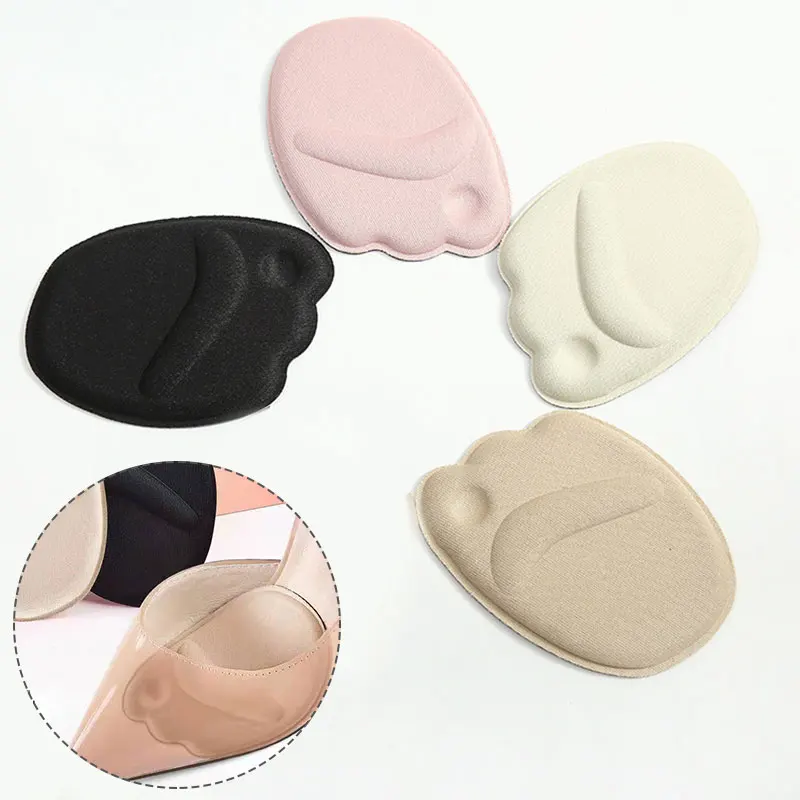 3D Heel Pads Half Code Massage Buffer Insoles Absorber Shoe Pad Front Forefoot Pads Cushioning Shock High Heels Shoe Accessories