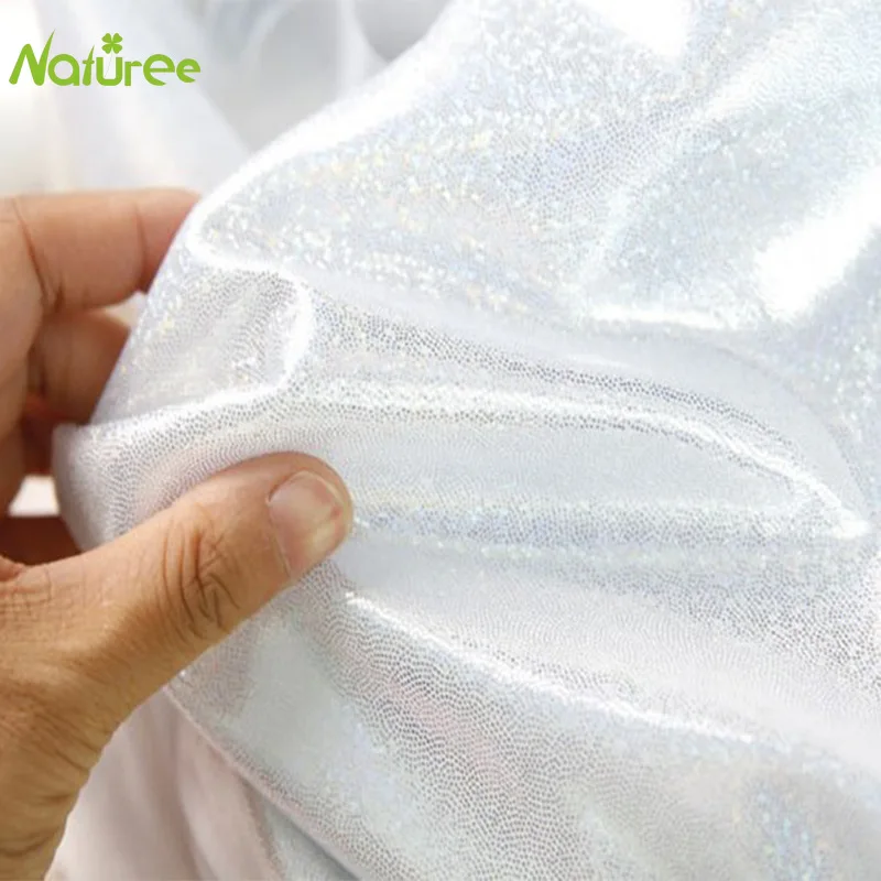 1 5*1 м флэш лазерный отпечаток пальца точка стрейч трикотажная бронзовая ткань