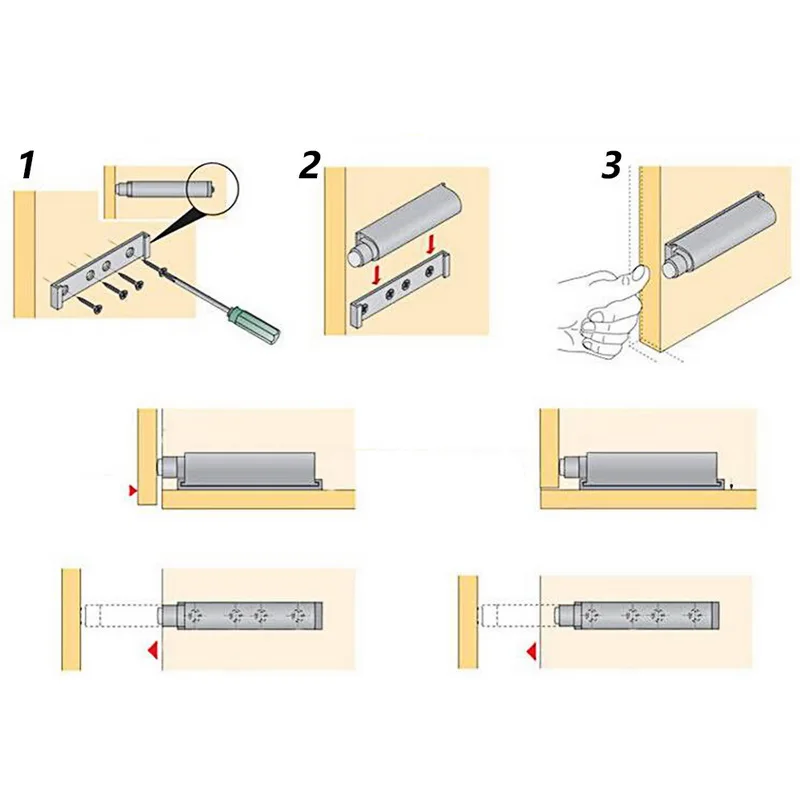 1 шт. амортизатор для дверей шкафов и |