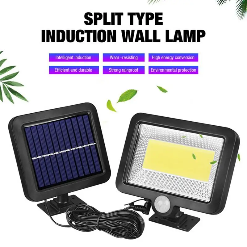 

COB 120LED Solar Light Motion Sensor Waterproof Garden Lamp Outdoor Wall Light Emergency Pathway Yard Street Lamp Dropshipping