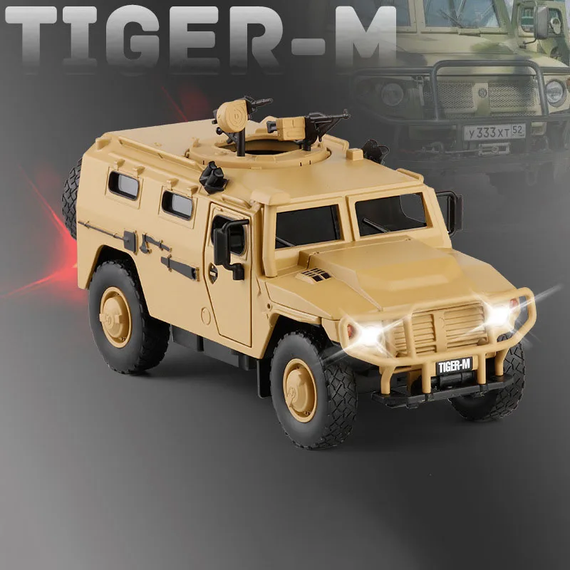 1/32 сплав скольжения русский бронированный автомобиль взрывозащищенный военный литой под давлением игрушки автомобили Звук Свет модель игрушки автомобиль