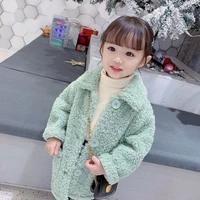 cute lambswool jacket winter spring autumn coat outerwear top children clothes school kids costume teenage girl clothing 2021