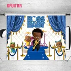 GFUITRR фоны для фотосъемки малышей детей на день рождения фоны для фотосъемки Африканский мальчик музыкальная Вечеринка синий декор плакат