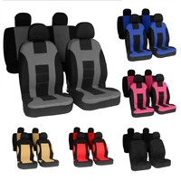 9 piece universal polyester fabric car seat cover
