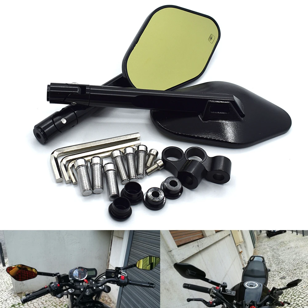 Универсальное зеркало заднего вида для мотоцикла Rizoma MT07 MT09 Z1000 NMAX RC690 8 мм 10
