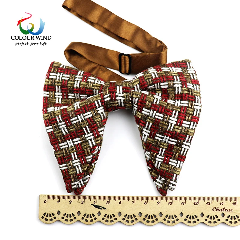 Новые большие галстуки-бабочки из хлопка и полиэстера для мужчин женщин