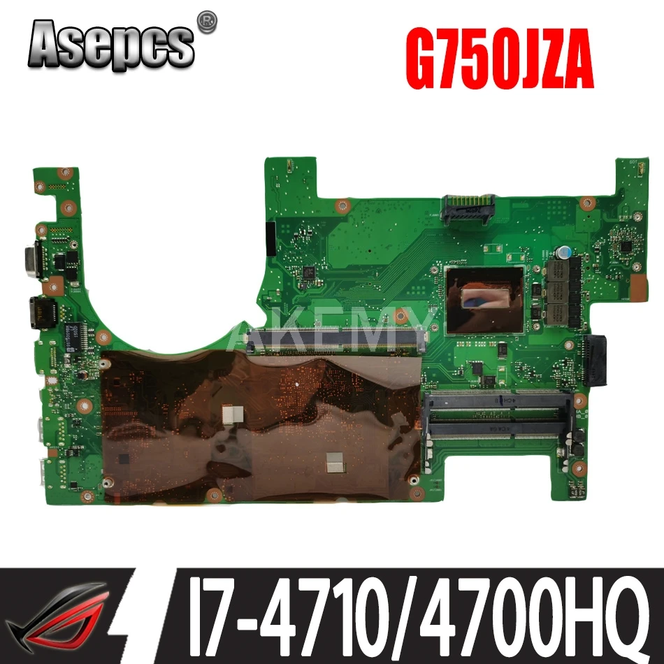 Akemy 90NB04K1 R0003 материнская плата для ASUS ROG G750JZA G750JZ Материнская ноутбука с I7 4710HQ
