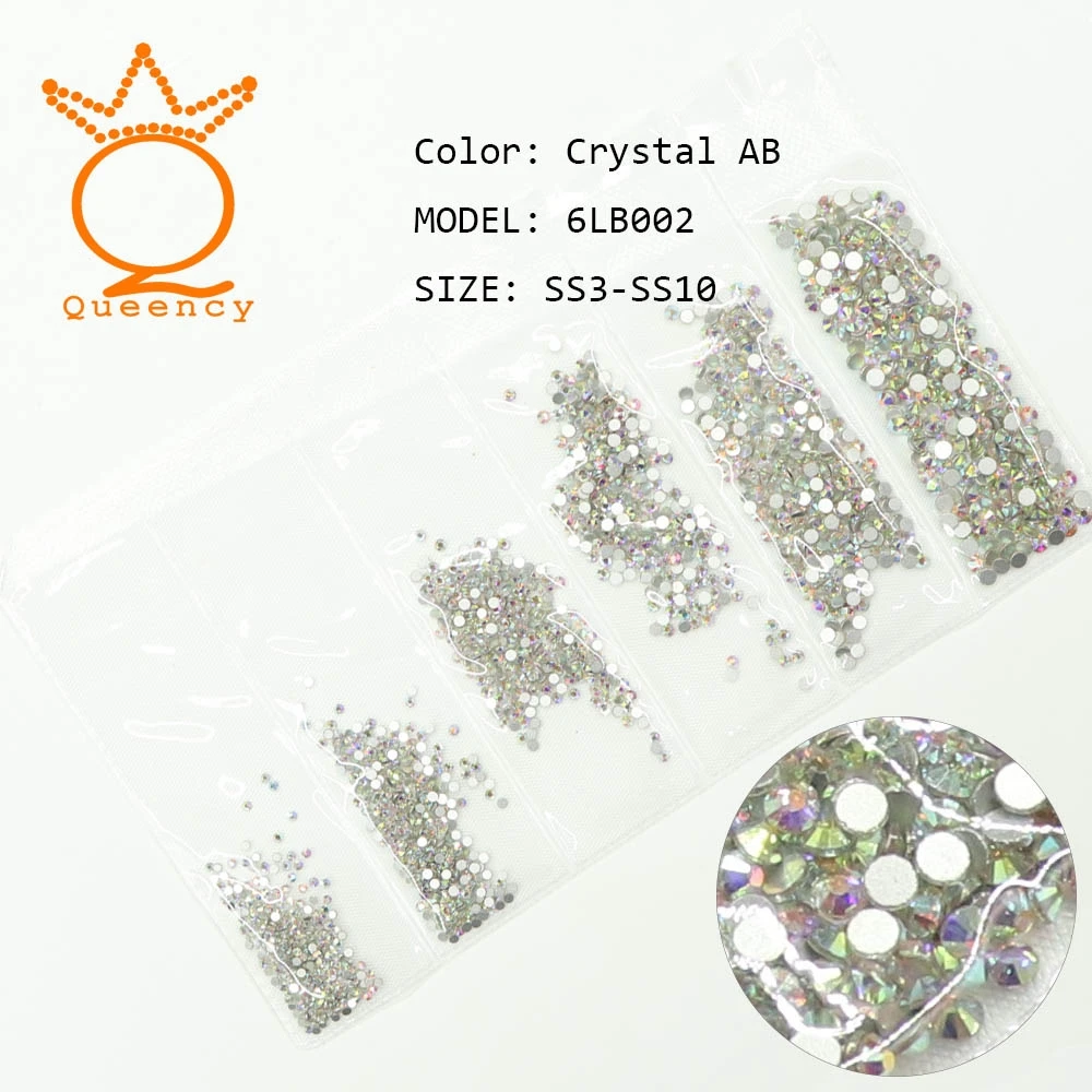 

Opal Color Nail Decorations Rhinestone 1728pcs Crystal Nail Rhinestones Mix Size SS3-SS10 stone DIY Accessory Nail art Design