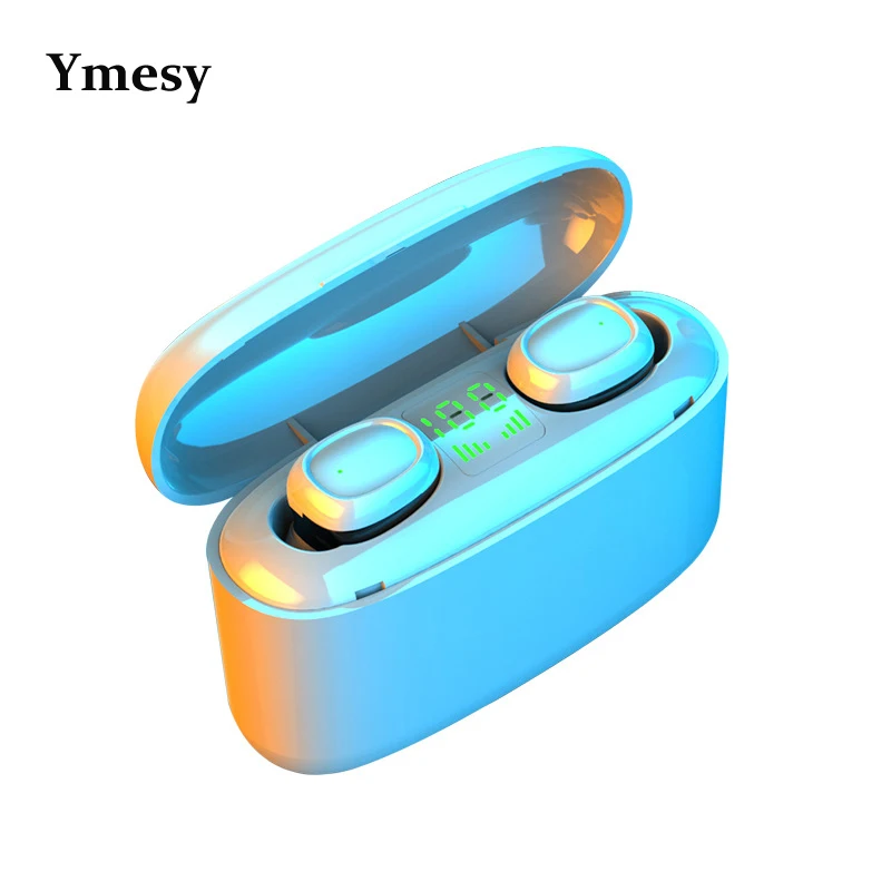 

Ymesy Wireless Headphones Bluetooth 5.0 Earphones Sport Earbuds Headset With Mic Charging Box Headphones For all Smartphones