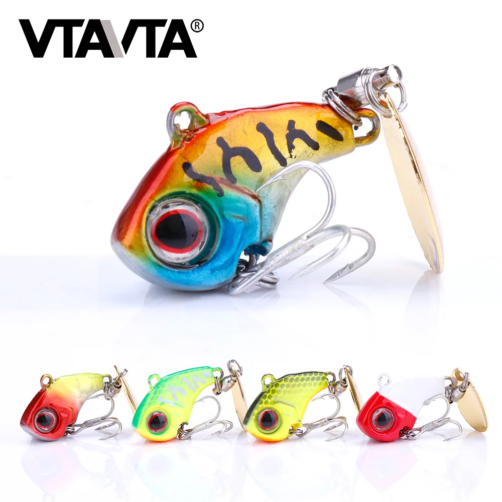 VTAVTA Mini VIB с ложкой для щуки зимние рыболовные приманки 9 г/13 г/16 г металлическая
