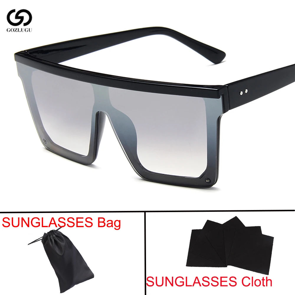 Большие Квадратные Солнцезащитные очки женские индивидуальные модные