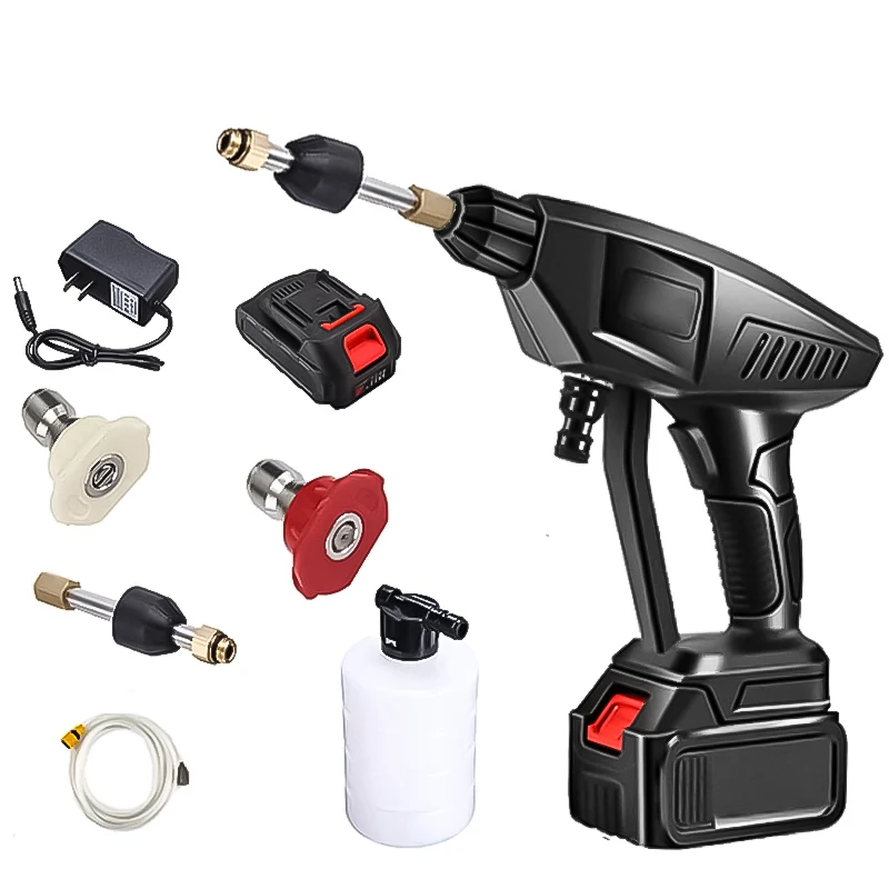 

88000mAh Cordless Electric Car Washer Machine Kit Portable High Pressure Battery Washing Auto Spray Garden Tool Water Gun Set