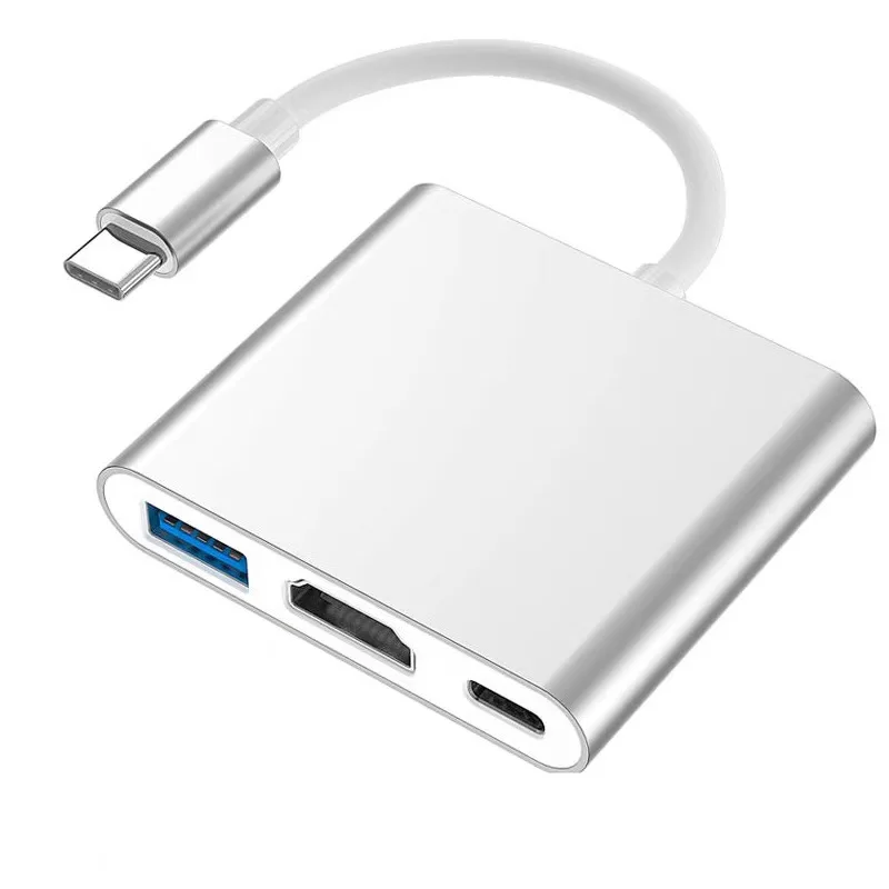 Type C to HDMI-compatible 4K USB-C USB 3.0 Hub SD TF Dock Station for MacBook Pro Dell HP Lenovo Samsung Laptop Docking | Компьютеры и