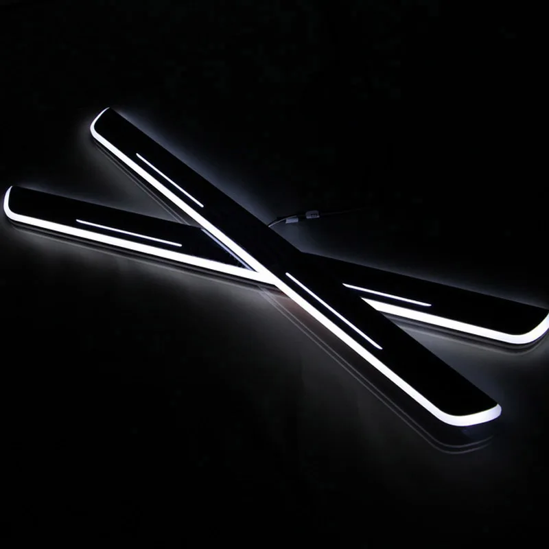 

LED Car pedal light For Mazda 2 Skyactiv 2015 2016 2017 2018 Pathway welcome scuff Light Door moving pedal lights
