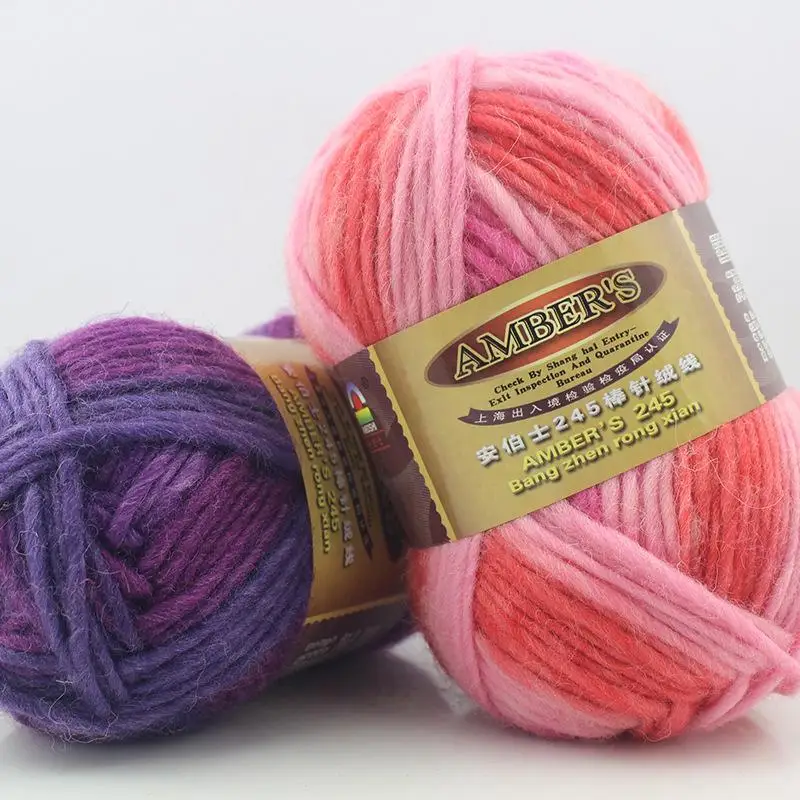 100 г/шар Высококачественная пряжа из чистой шерсти мягкая детская толстая для