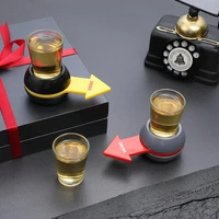 rotatable arrow beer wine board game pointer shot spinner party game glass cup kit spin drinking game table gifts entertainment