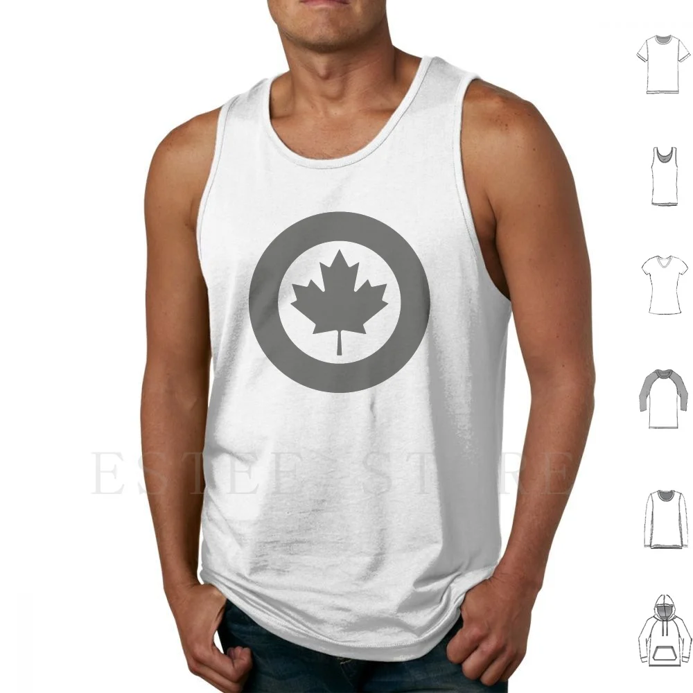 

Rcaf Royal Canadian Air Force Rondel Maple Leaf ( Low-Vis Stealth Version ) Tank Tops Vest Cotton Enigmaticone Rcaf Canada Can