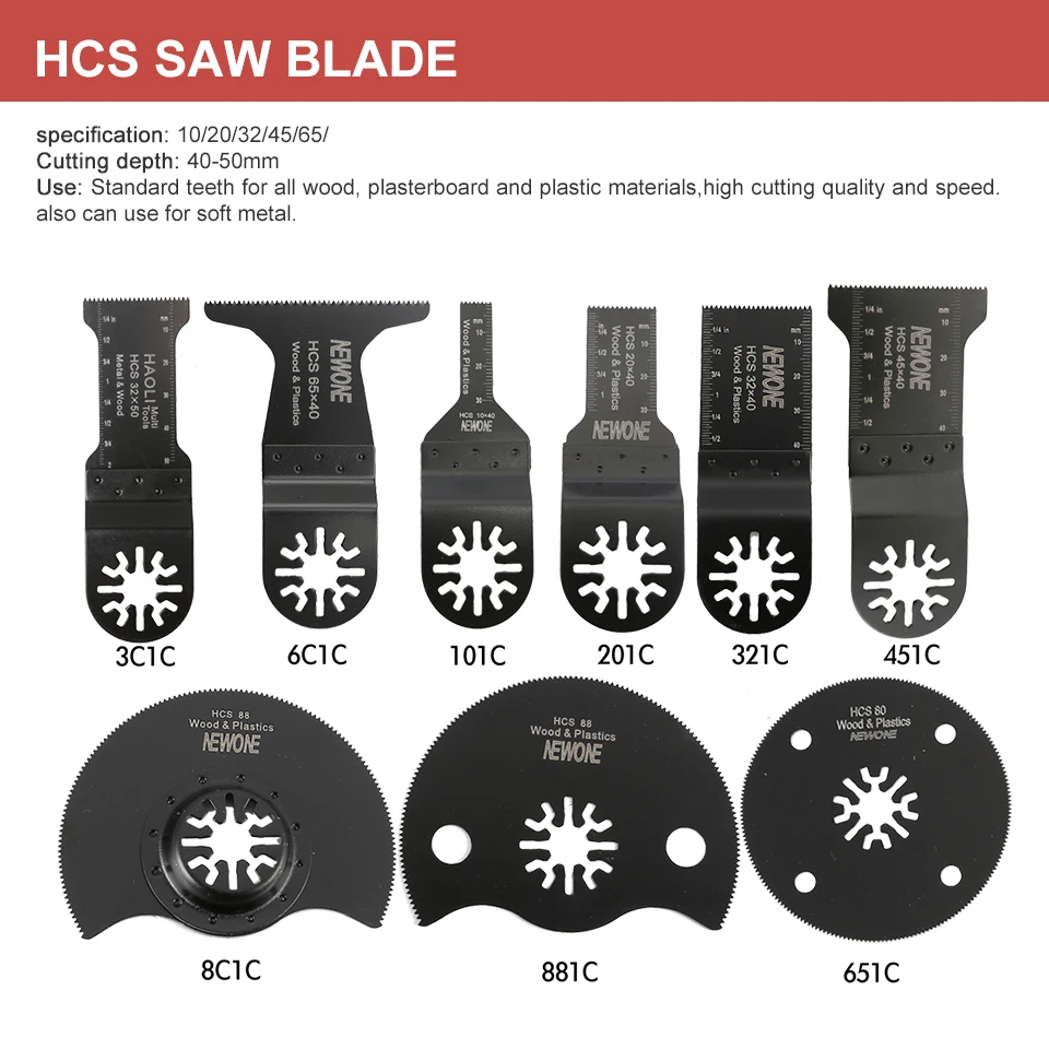 NEWONE 66 шт. HCS/BIM многофункциональное лезвие для пилы Электрический инструмент