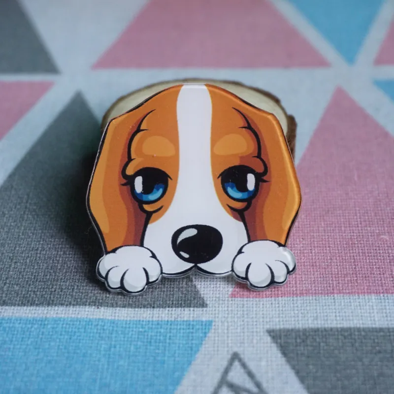 Милая маленькая брошь для женщин и мужчин Милые Акриловые броши булавка