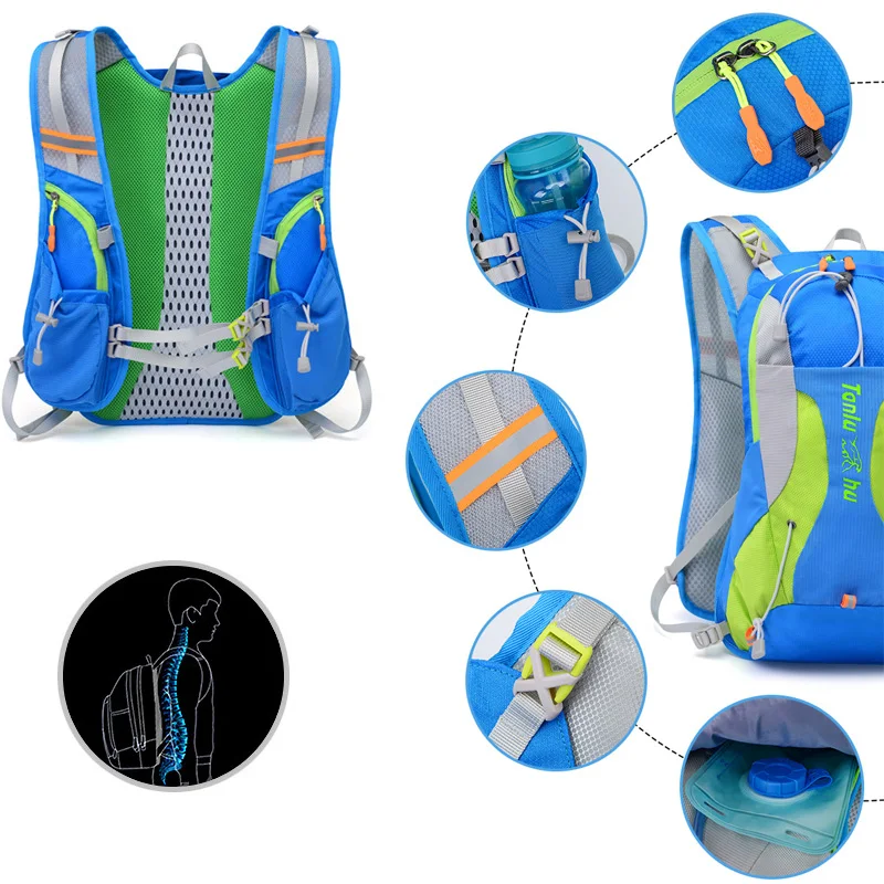 Рюкзак для велоспорта сумка бега гидратационная упаковка 15л спортивные сумки