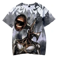 summer new mens plus size t shirt 3d printing horror movie whistle head childrens cartoon street fashion casual shirt