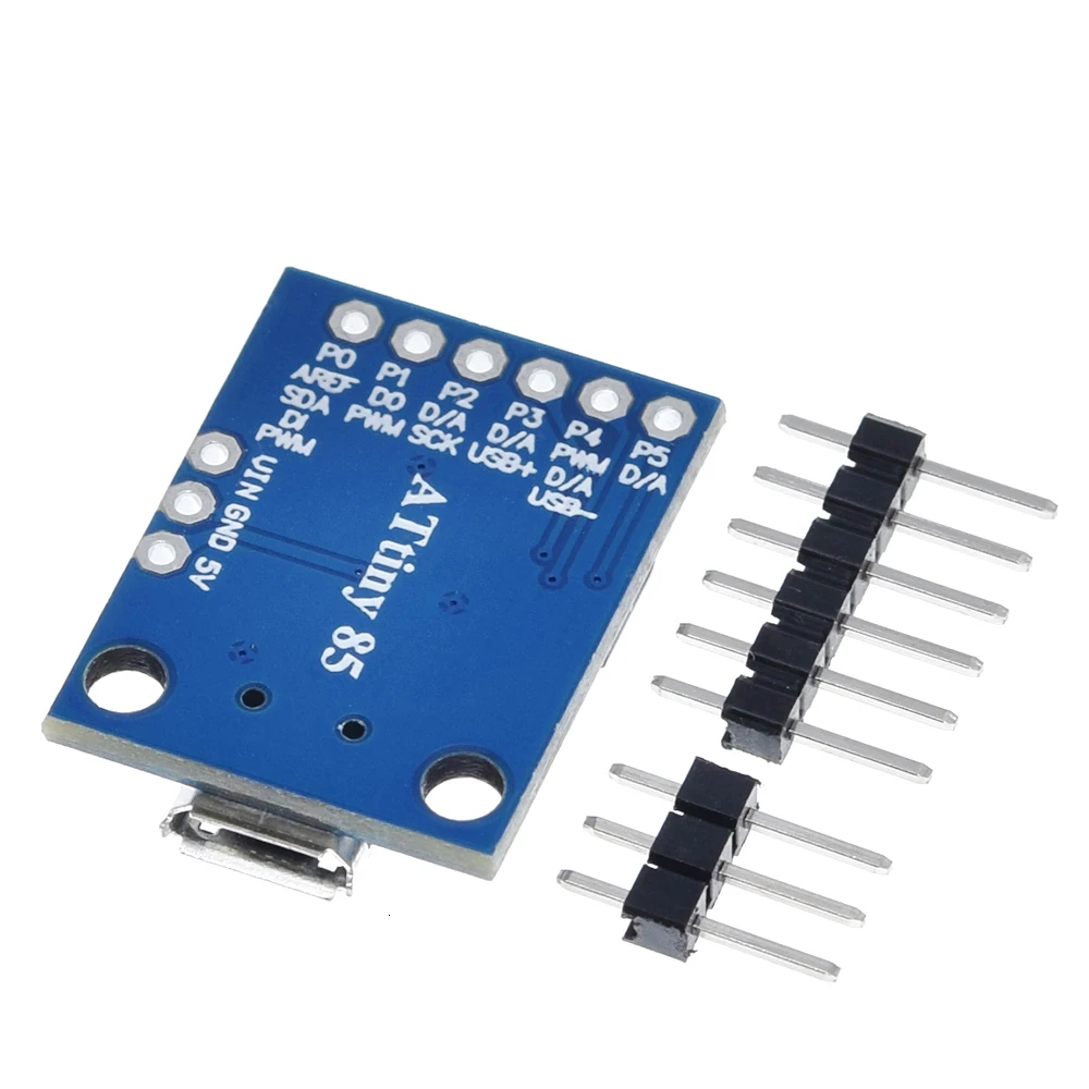 Синий черный TINY85 Digispark Kickstarter микро макетная плата ATTINY85 модуль для Arduino IIC IEC USB