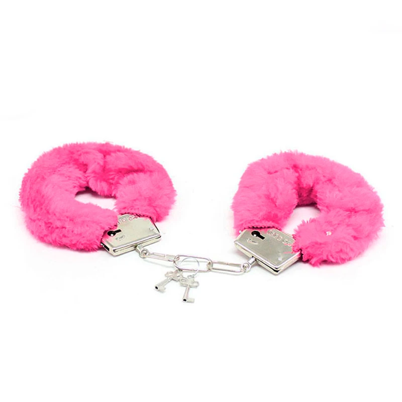 Эротические аксессуары плюшевые наручники кожаная маска для глаз БДСМ бондаж