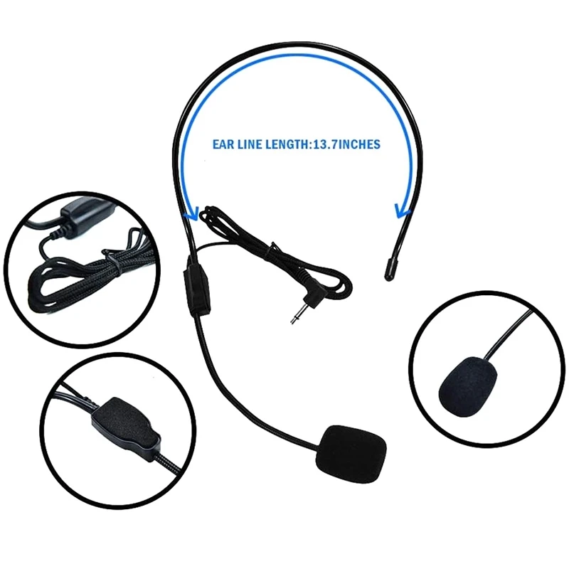 3 шт. наушников микрофон гарнитура Динамик микрофоном совместимы с круглым