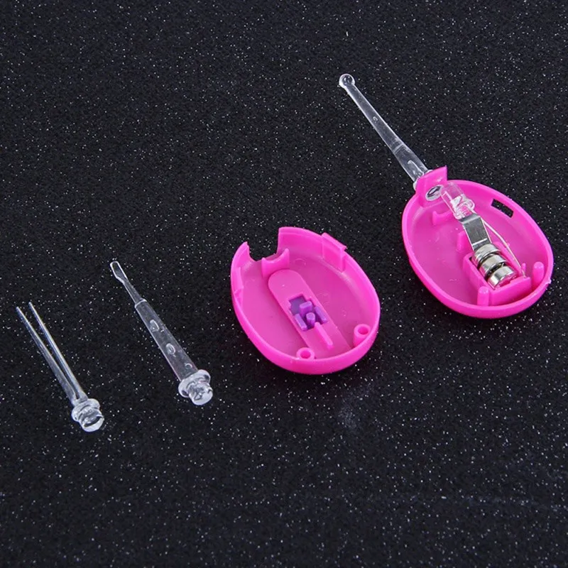 Детский безопасный светильник для ухода за ушами съемная светящаяся ложка ушей