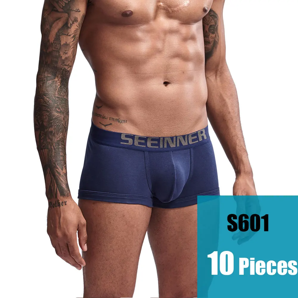 Whole Sale Brand Men's Fashion cotton underwear Sexy Low waist short trunk boxers Underpants Cheap undershort
