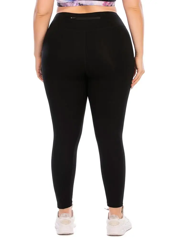 

Women Large size Pants Fitness Leggings Sports Running Leggings Sexy Elastic Slim Pants And Sports Bra Vest Top