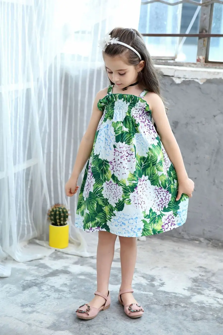 Платье для девочек милая одежда От 2 до 9 лет детское Повседневное платье с