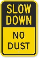 new metal sign aluminum sign slow down no dust heavy duty sign 80 mil for outdoor indoor 8x12