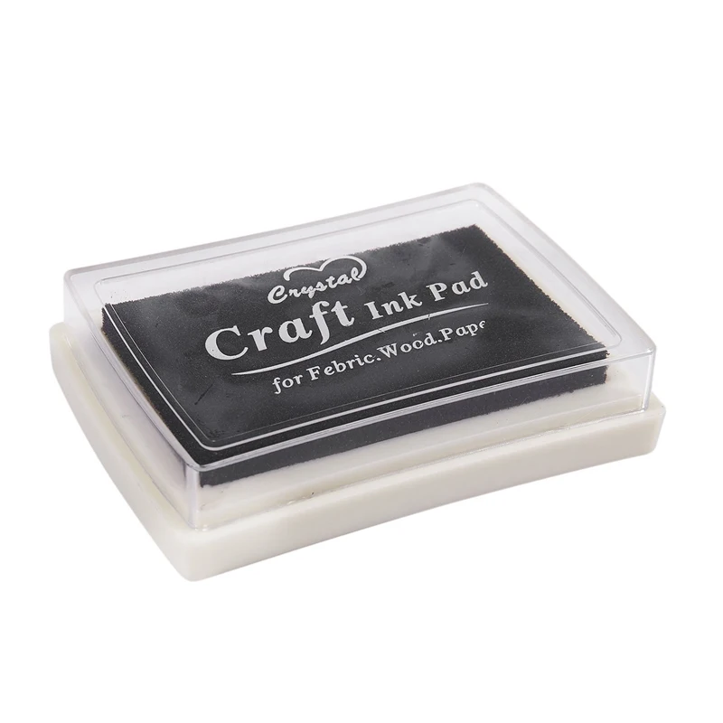 Чёрная чернильная Подушка Inkpad резиновая печать на пальцах ручная работа
